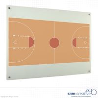 Whiteboard Glass Solid Basketball 120x180 cm