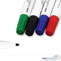 Whiteboard marker regular bullet tip set 4 colours